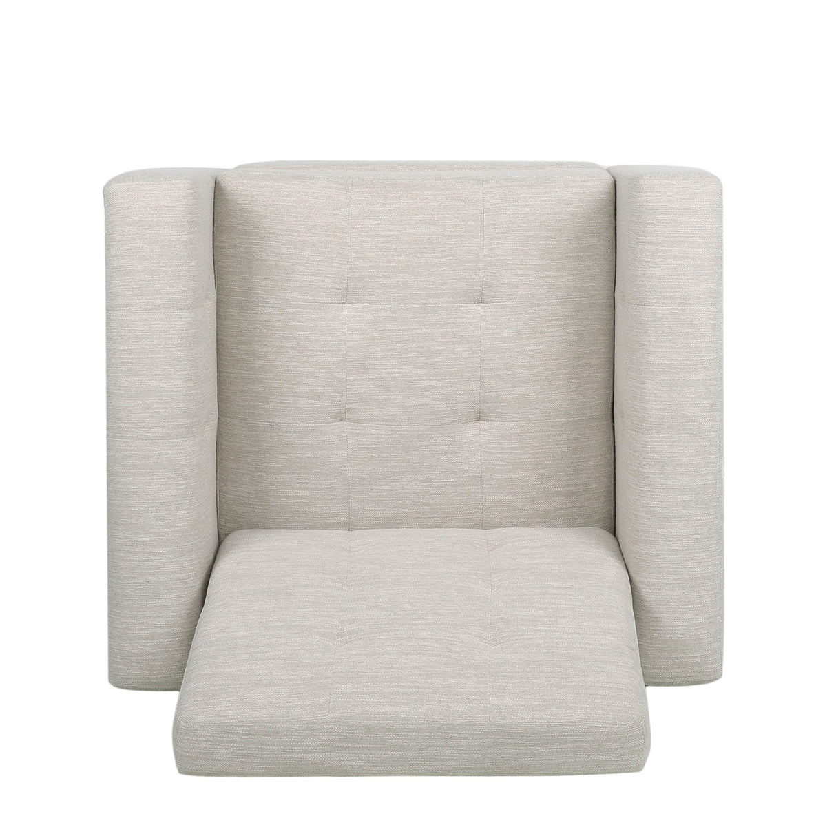 Christopher Knight Home Salemt Push Back Recliner Chair, Upholstered Living Room Armchair, Easy Assembly Soft Single Sofa Accent Chair for Living Room Office Bedroom, Tufted Waffle Stitch, Beige Christopher Knight Home