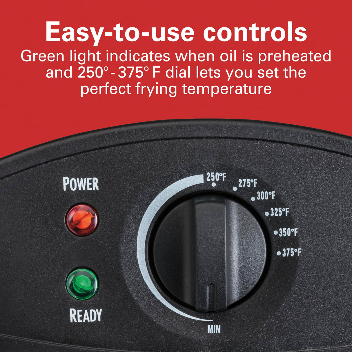 Hamilton Beach 35032 Professional Style Electric Deep Fryer, Frying Basket with Hooks, 1500 Watts, 3 Liters, Stainless Steel Hamilton Beach