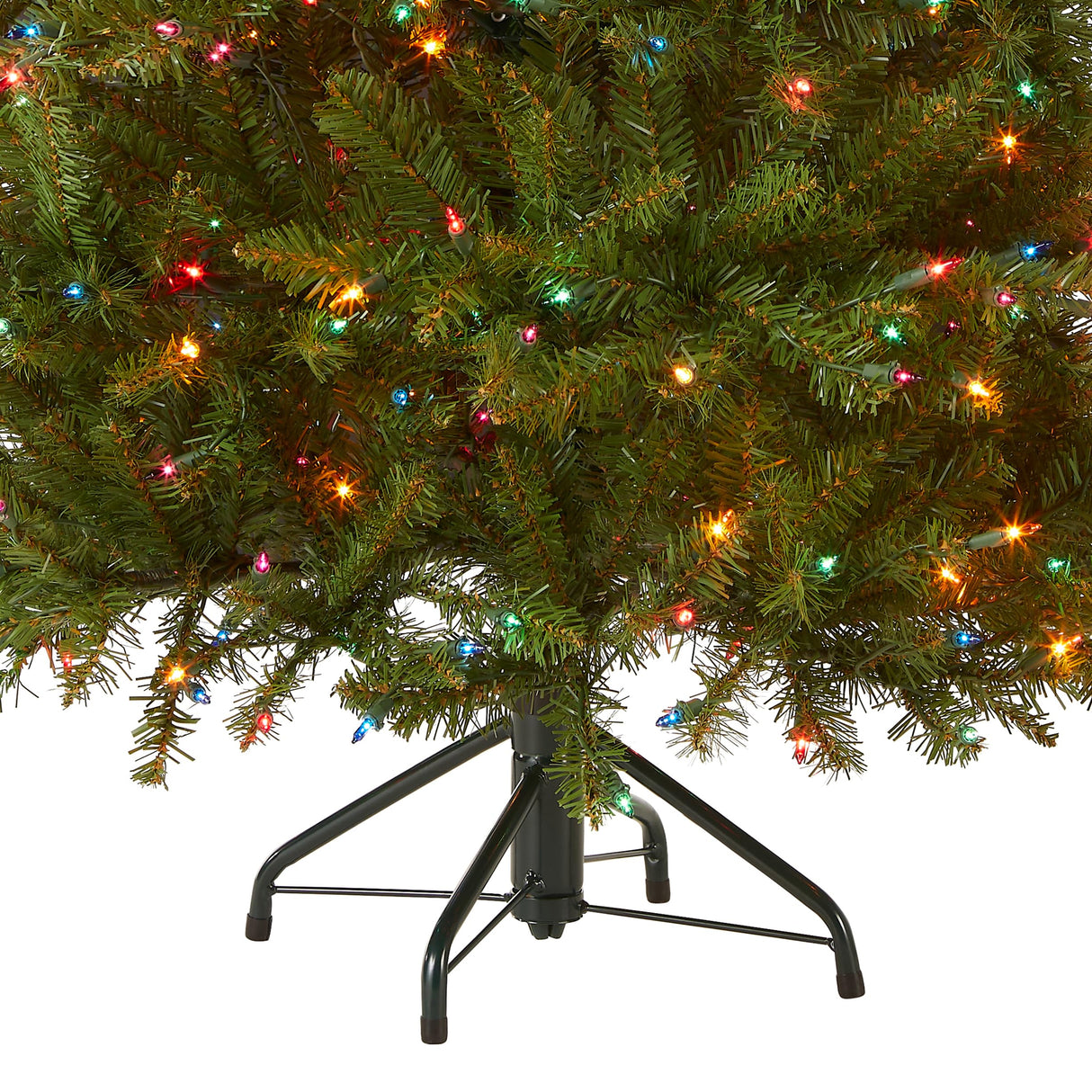 National Tree Dunhill Fir Tree With Multicolor Lights , 4.5 Feet National Tree Company