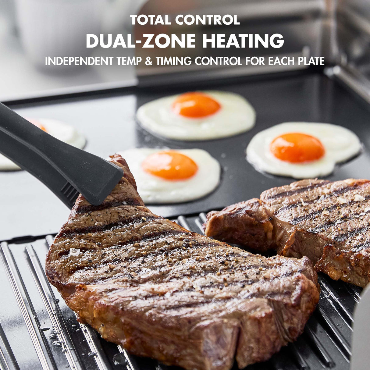 GreenPan Elite XL Smoke-less Grill and Griddle, Healthy Ceramic Nonstick Interchangeable/Removeable Cast Aluminum Plates, Indoor BBQ Sear Sizzle, LCD Display, Splash Guard, Drip Tray, PFAS-Free, Black GreenPan