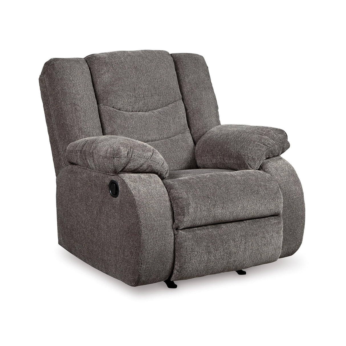Signature Design by Ashley Tulen Modern Manual Pull Tab Rocker Recliner, Dark Gray Signature Design by Ashley