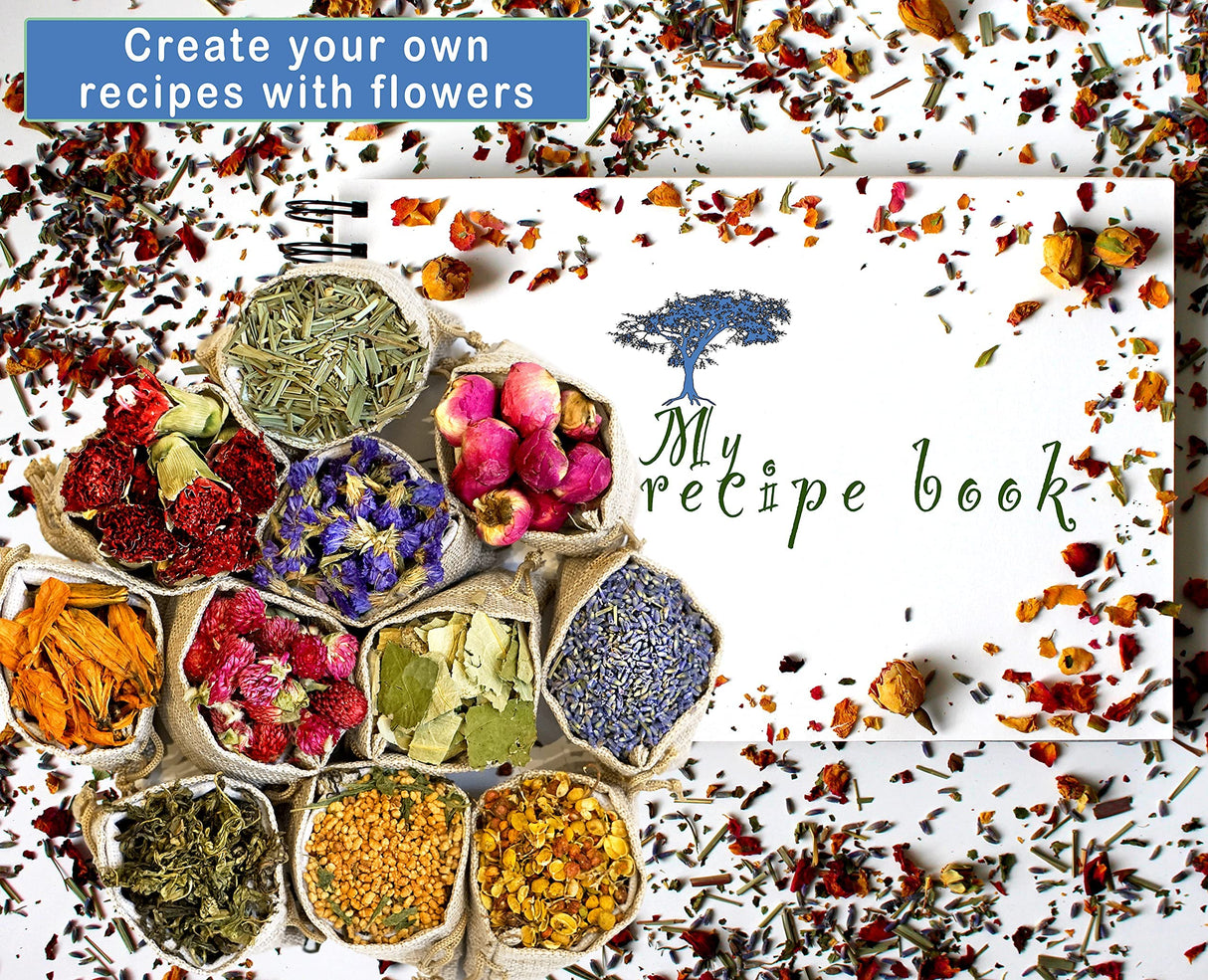 16 Bags Dried Flowers for Soap Making, Dried Flowers for Candle Making, Soap Flowers and Dried Herbs for Candle Oil, Bath Bombs. Essential Fragrant – The Best Variety of Grade A Flowers TOPITOP