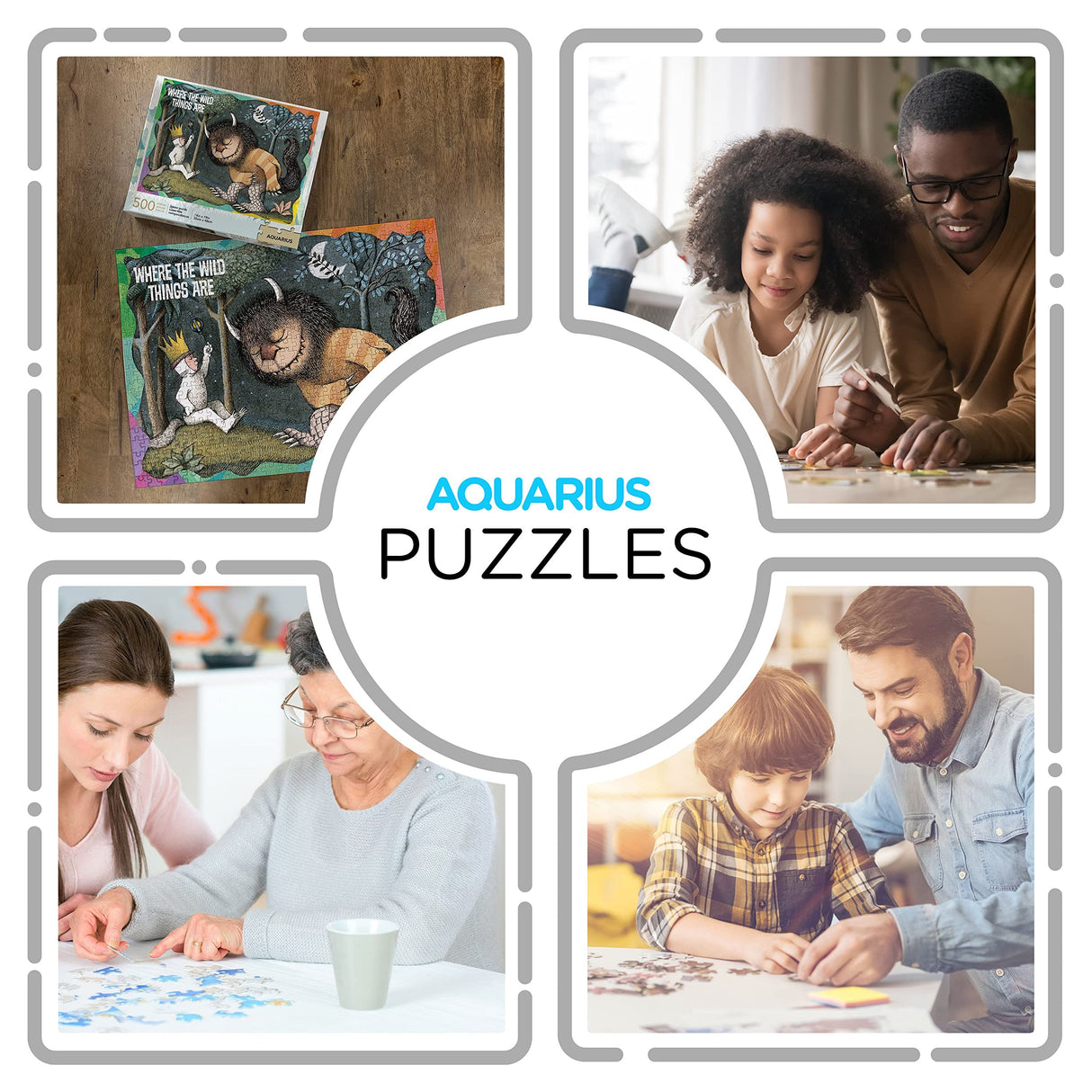 AQUARIUS Where the Wild Things Are Puzzle (500 Piece Jigsaw Puzzle) - Glare Free - Precision Fit - Officially Licensed Merchandise & Collectibles - 14x19 in AQUARIUS