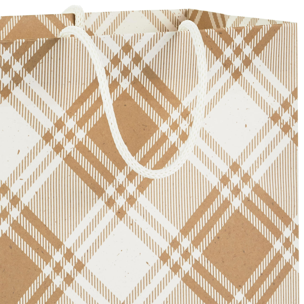 Hallmark Assorted Christmas Gift Bags, Recyclable Kraft Brown with Snowflake, Plaid and Trees (8 Bags: 3 Small 6", 3 Medium 9", 2 Large 13") for Holiday Parties, Hanukkah, Winter Weddings Hallmark
