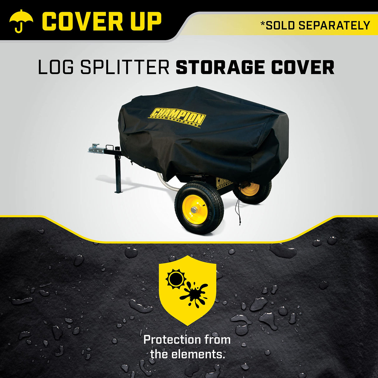Champion Power Equipment 90055 Weather-Resistant Storage Cover for 30-37-Ton Log Splitters Champion Power Equipment