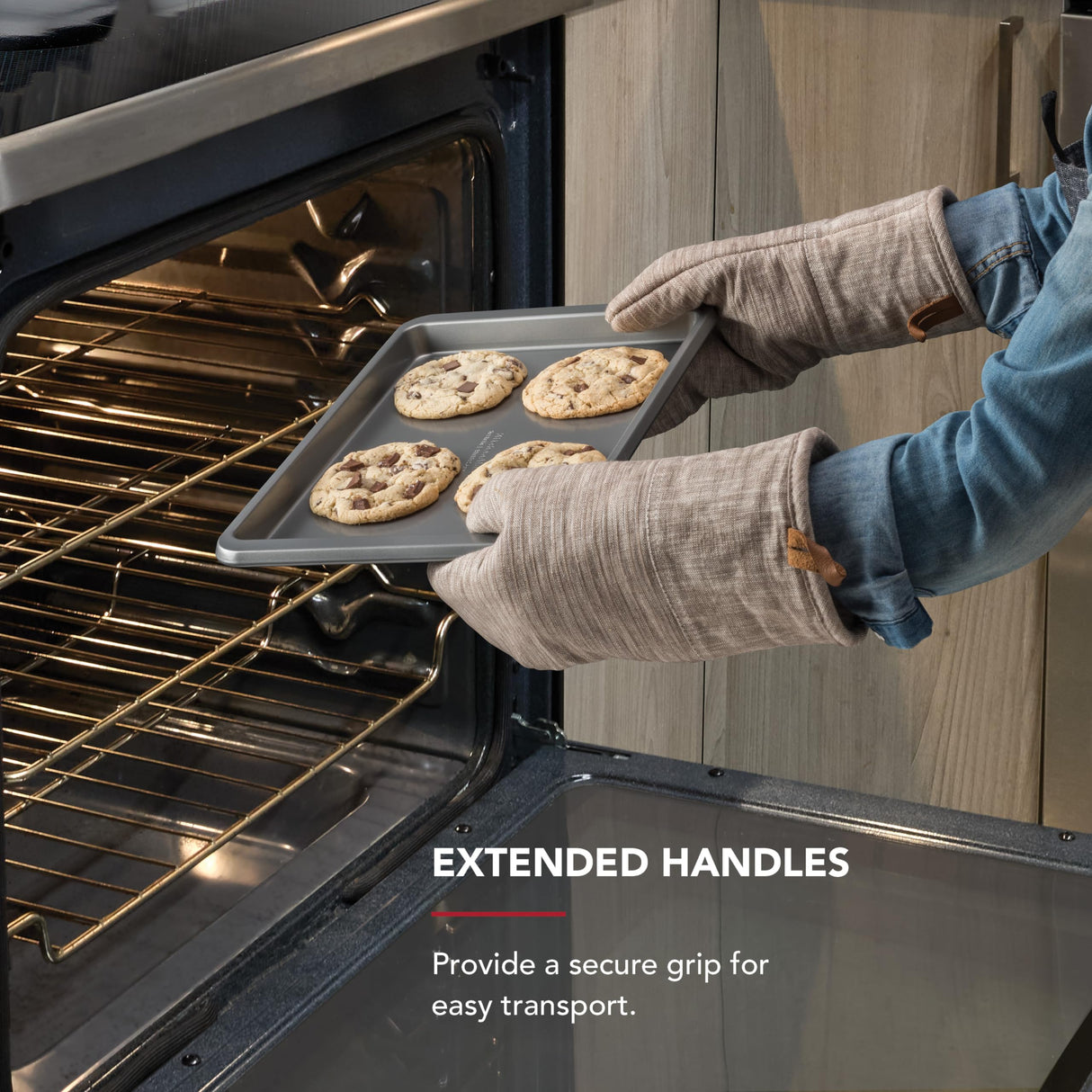 KitchenAid 9x13in Nonstick Aluminized Steel Baking Sheet, Contour Silver KitchenAid