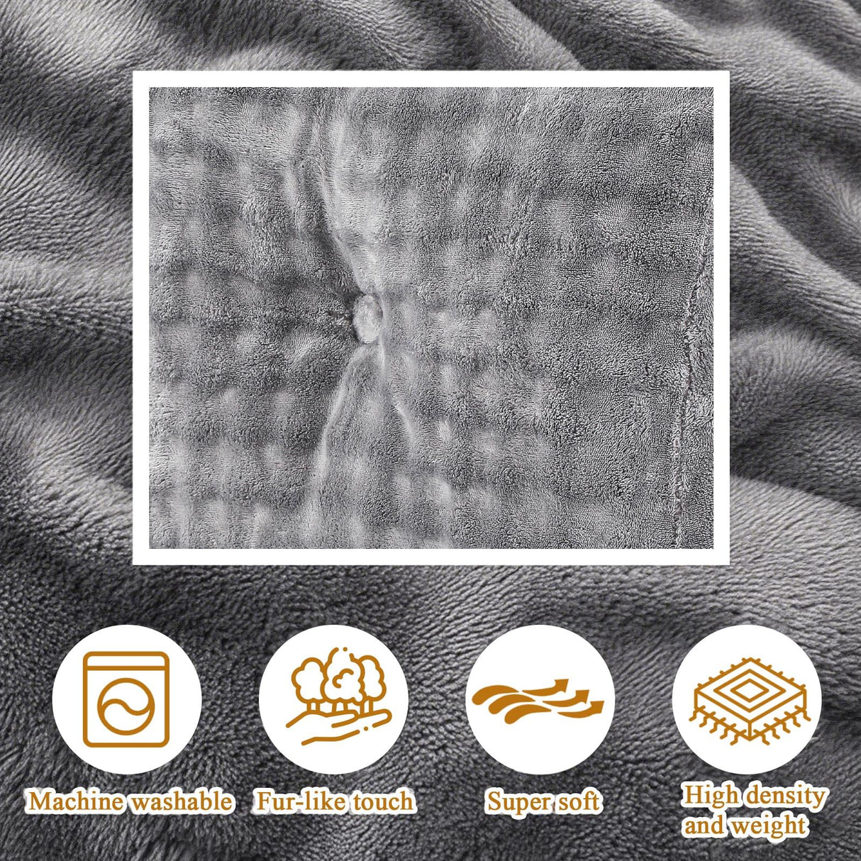 Wenqik Wedge Pillow Triangular Headboard Bed Reading Backrest Wedge Bolster Pillow with Removable Cover Back Support for Daybed Bunk Bed(Gray,Queen) Wenqik