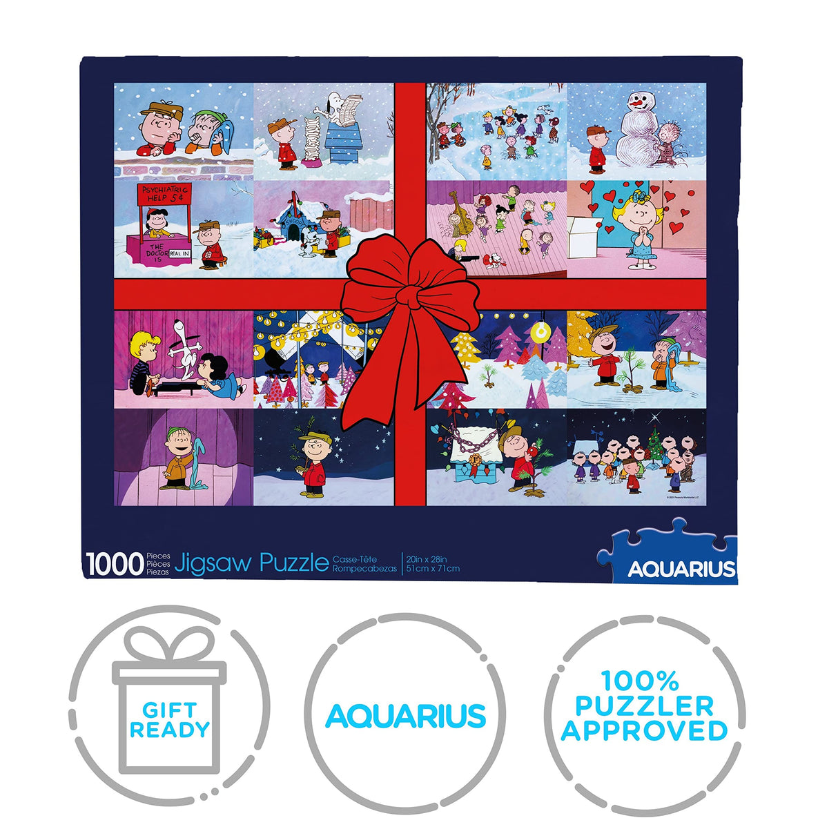 AQUARIUS Peanuts Charlie Brown Puzzle (1000 Piece Jigsaw Puzzle) - Glare Free - Precision Fit - Officially Licensed Peanuts Merchandise & Collectibles - 20 x 28 Inches AQUARIUS