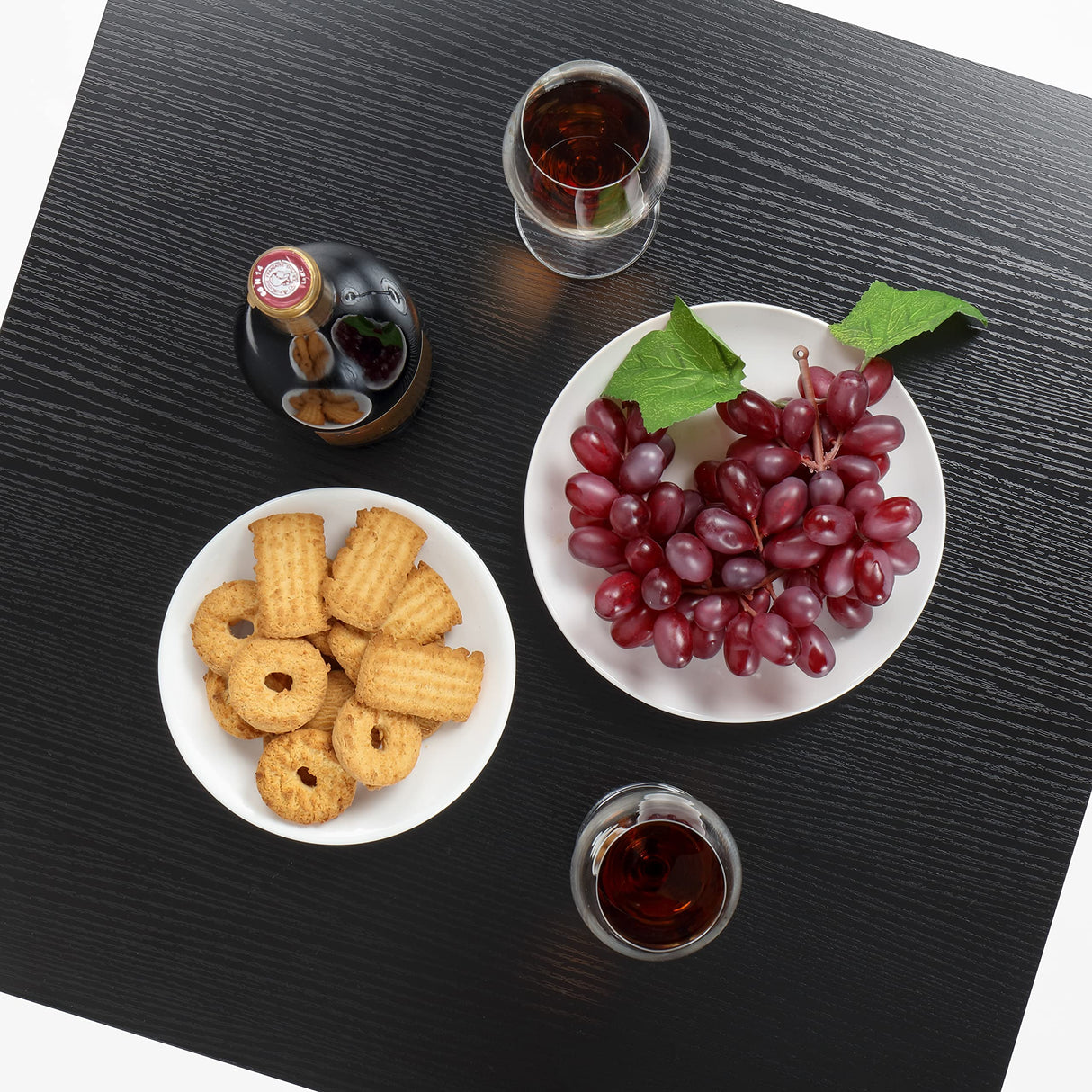 Finnhomy Bar Table Set, 23.6" Pub Table High Top Table, Square Bar Height Table, Bar Table with Stools, Kitchen Table Set for 2, Industrial Breakfast for Kitchen, Living Room, Rustic Black Finnhomy