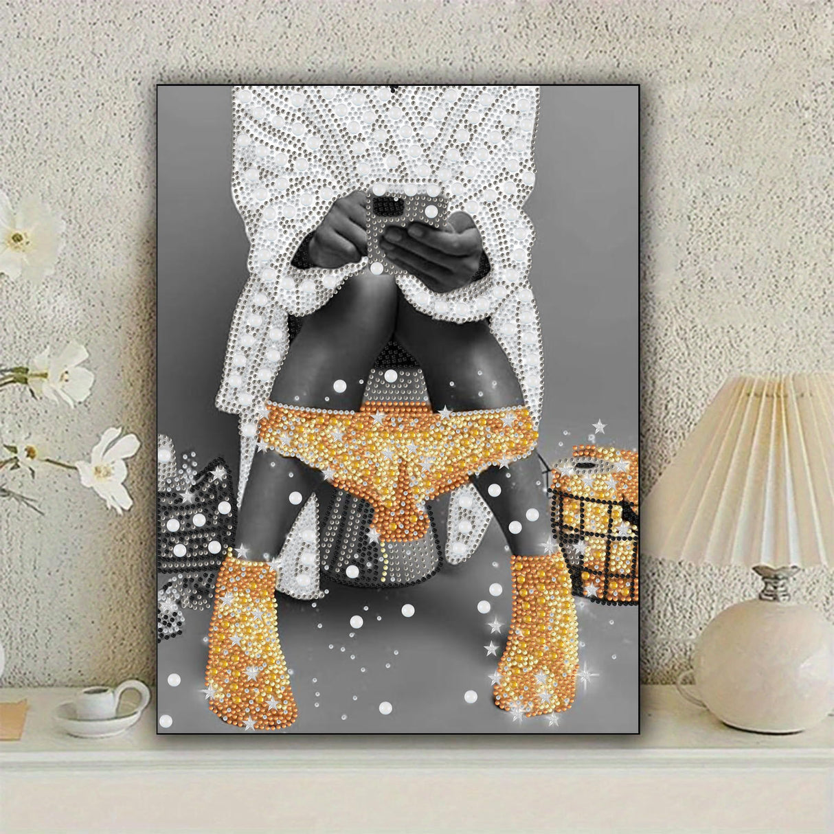 KUFWKEY Toilet Diamond Art Kit for Adults,Diamond Painting Kits for Beginners,5D Special Shaped Diamond Art Painting,DIY Handicrafts,Mosaic Diamond dots for Bathroom Decor,11.81x15.7 inch KUFWKEY