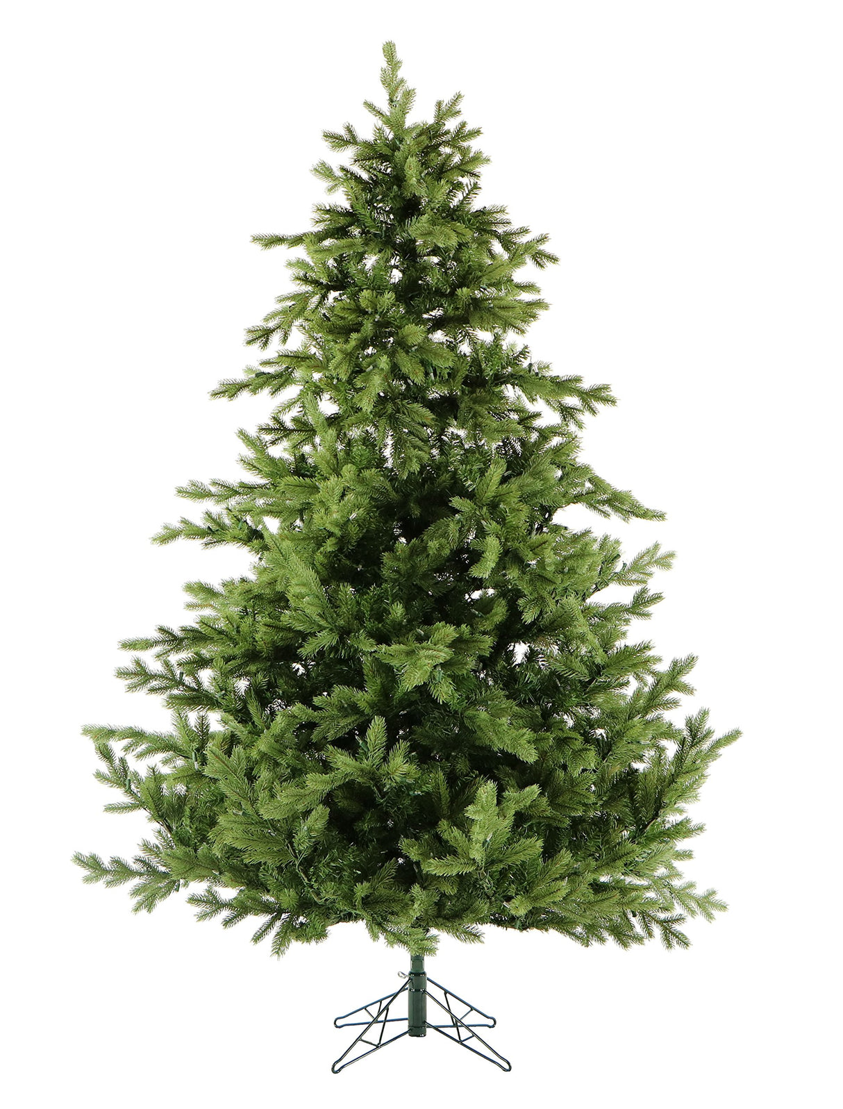 Fraser Hill Farm 7.5-Ft. Foxtail Pine Artificial Christmas Tree with Stand and No Lights, Unlit Foldable Fake Christmas Tree with Realistic Foliage for Home Decoration Fraser Hill Farm