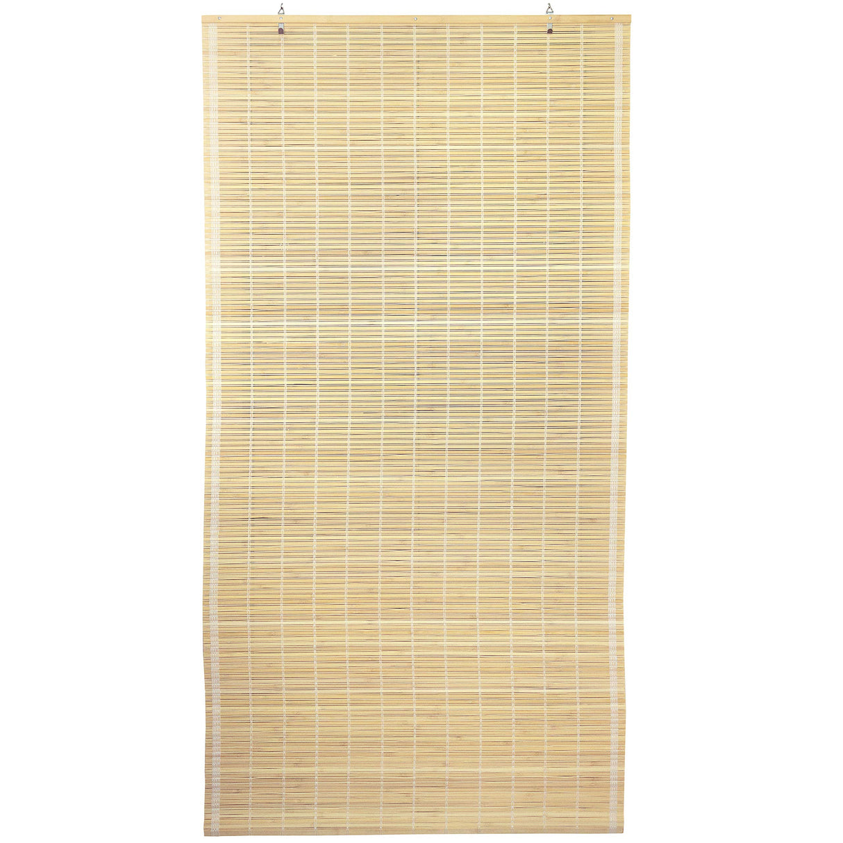 ORIENTAL Furniture Bamboo Cordless Window Shade - Natural 60" W Red Lantern