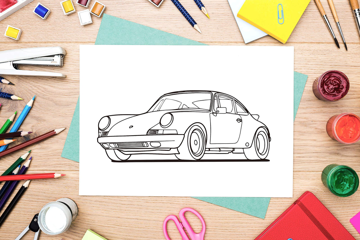 Classic Cars Coloring Book: A Collection of 50 Iconic Classic Cars | Relaxation Coloring Pages for Kids, Adults, Boys, and Car Lovers WoodArtSupply