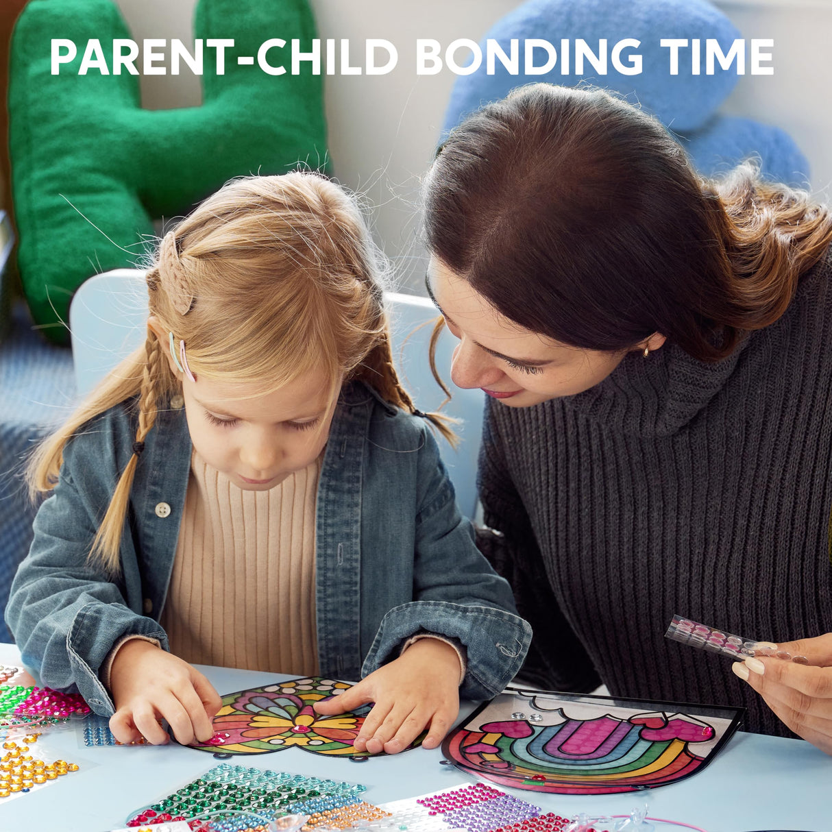 Klever Kits 4PCS Window Art Suncatcher Kits, Fun Gem Painting Kits, Diamond Art and Crafts for Boys Girls, Great Crafts Gift for Kids Birthdays Christmas Ages 6+ Klever Kits