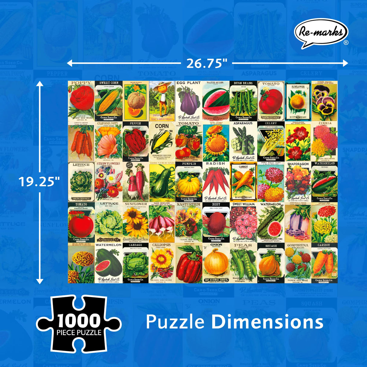 Re-marks - Heirloom Seeds 1,000-Piece Jigsaw Puzzle Re-Marks