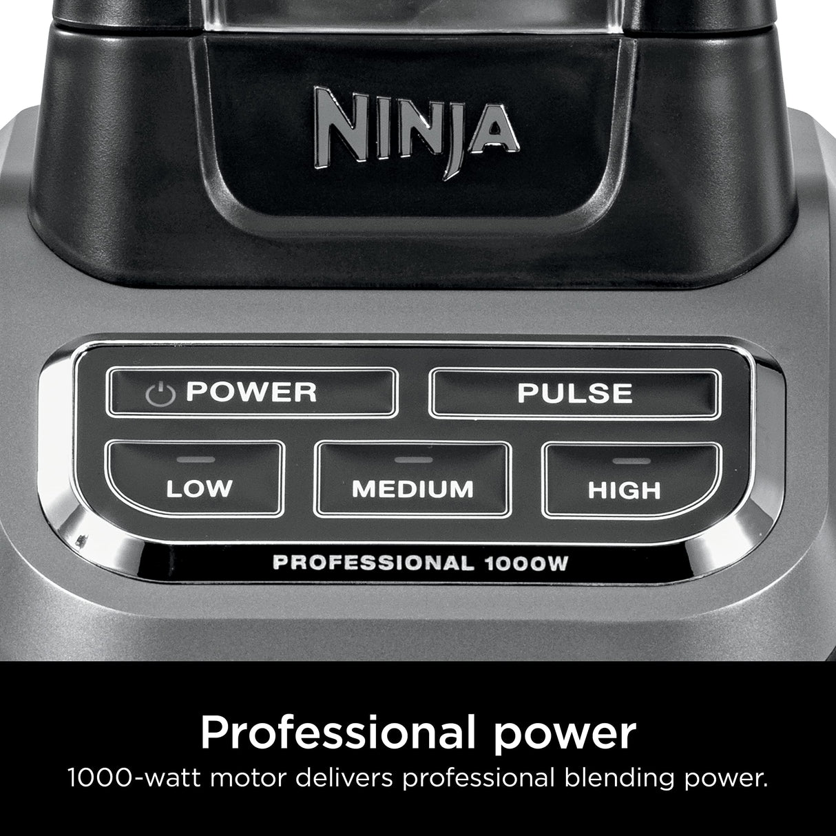Ninja BL610 Professional 72 Oz Countertop 1000-Watt Base and Total Crushing Technology for-Smoothies, Ice and Frozen Fruit, Black, Blender + Pitcher Ninja