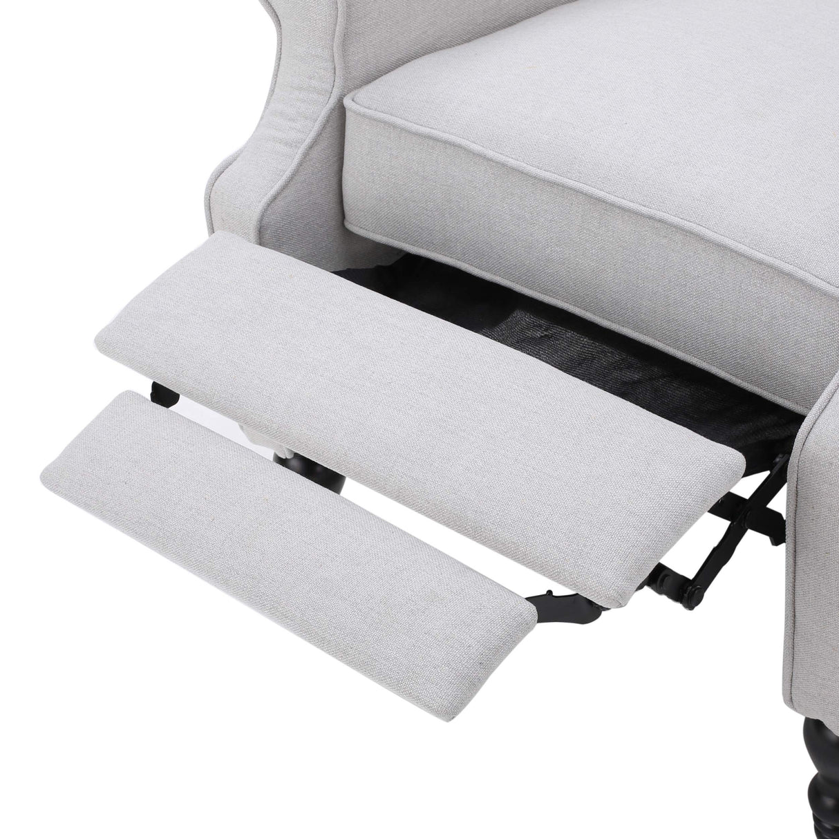 Christopher Knight Home Earlean Fabric Recliner (Set of 2), Light Gray, Dark Brown Christopher Knight Home