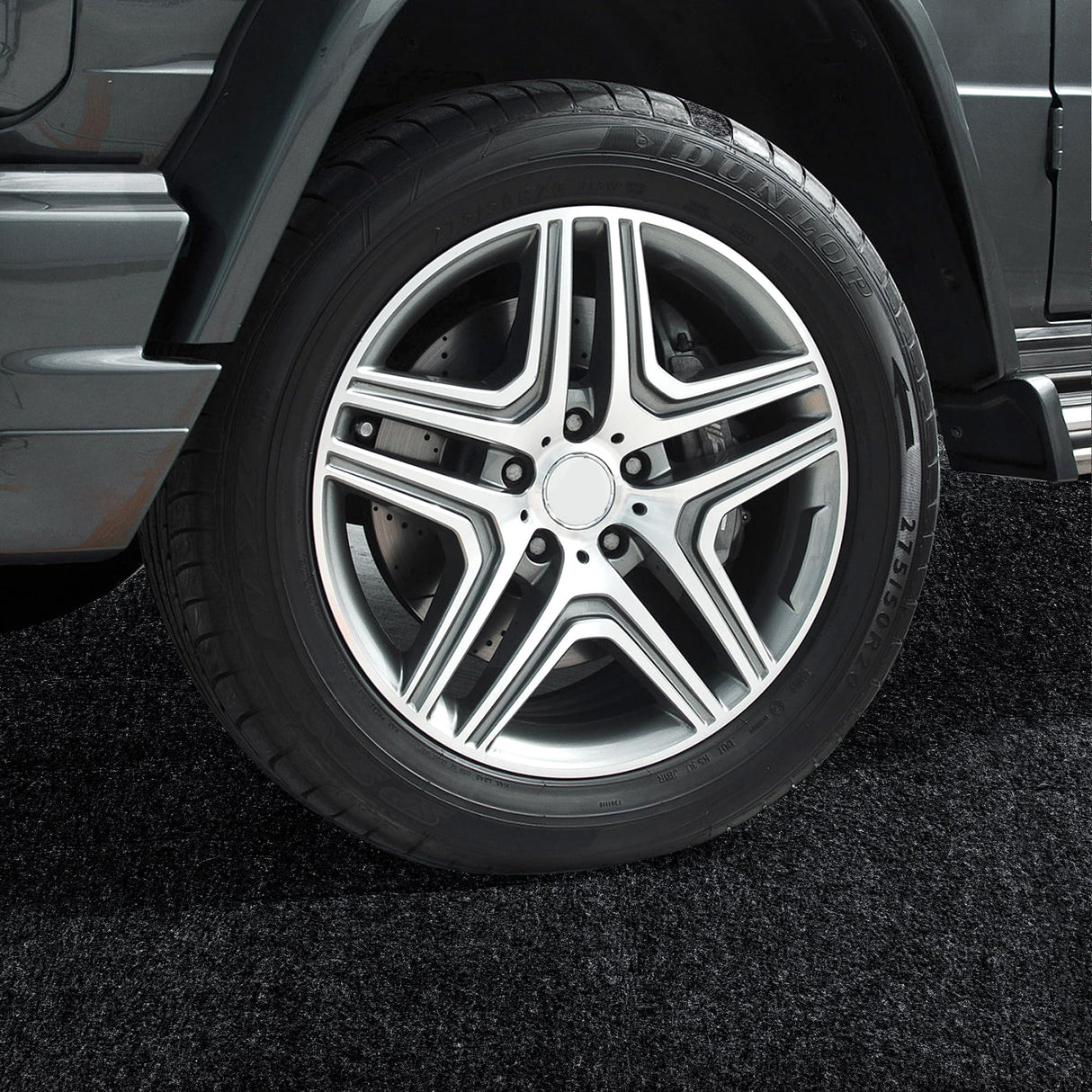 HOMBYS Extra Large Garage Floor Mat for Under Car,Floor Mats for Garage with Rubber Backing,Non Slip Garge Rug,Waterproof Backing Garage Carpet,Motorcycle Absorbent Oil Spill Mat,7'9"x16' HOMBYS