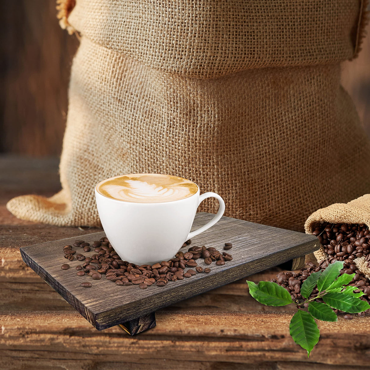 Lyfe Simple Wood Riser for Decor - Rustic Pedestal Stand - Handmade Small Wood Tray - Soap Tray for Kitchen Sink, Dish Soap Tray, Wood Tray for Bathroom, Wooden Stand for Display (Brown, 9 x 6 Inch) Lyfe Simple