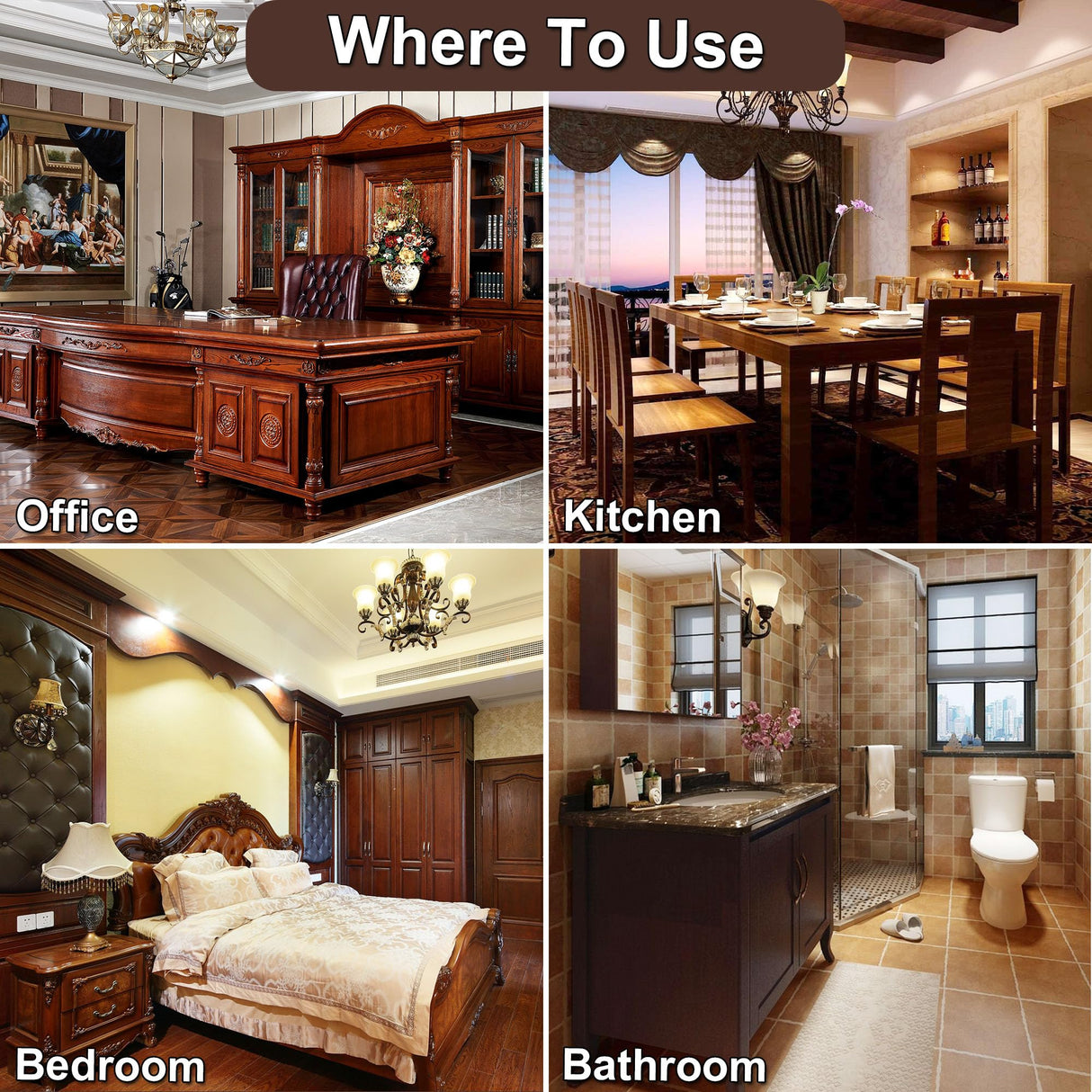 Hupeyna Wood Furniture Repair Kit, 21 Pcs Touch Up Wood Putty, Wood Fillers and Beeswax - Repair Cracks, Scratch, Hole, Discoloration for Wooden Floor, Door, Laminate, Table, Cabinet Surfaces Hupeyna