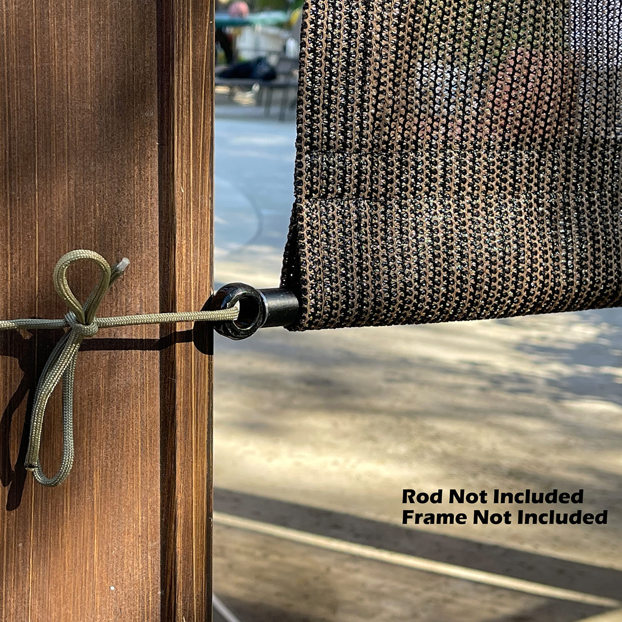 Alion Home Custom HDPE Permeable Canopy Sun Shade Cover Replacement with Rod Pockets for Pergola (20' x 10', Mocha Brown) Alion Home