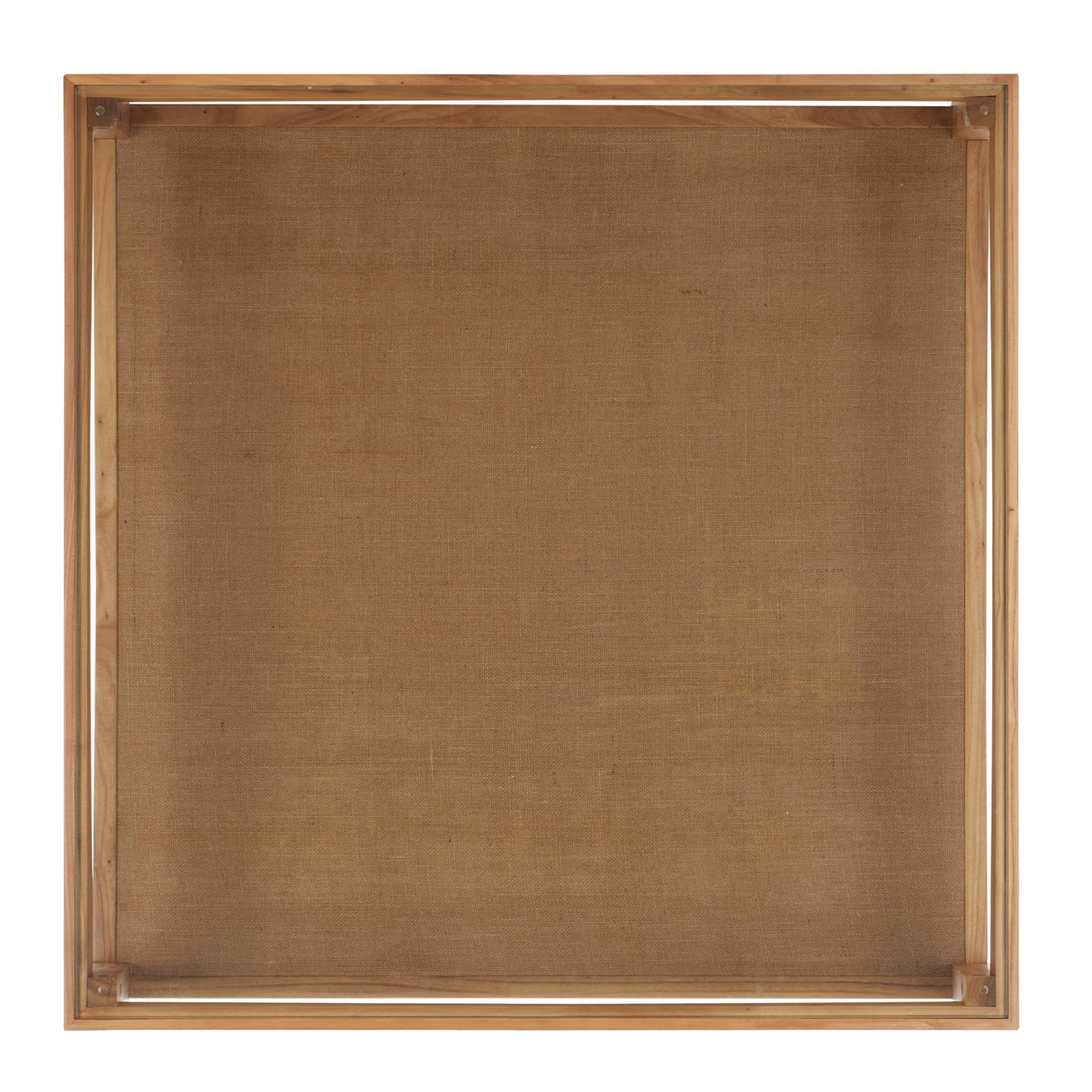 SAFAVIEH Couture Collection Nicolella Natural Solid Wood/Glass Top Square Coffee Table