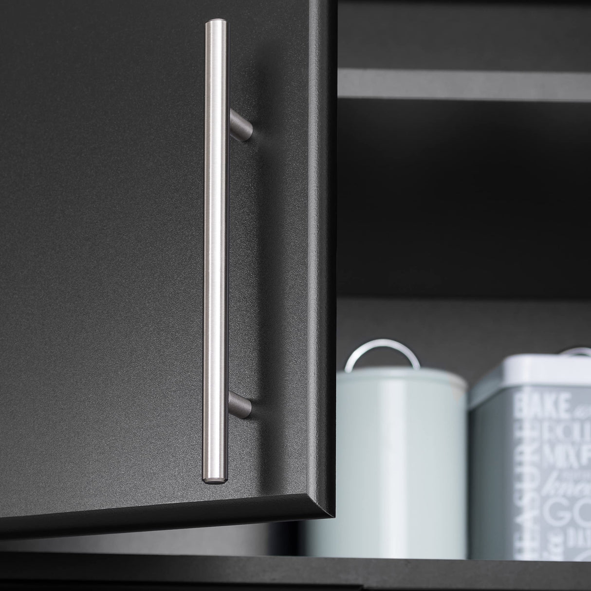 Prepac Elite Black Wall Mount Cabinet - Versatile Storage for Kitchen, Bathroom, and Garage Prepac