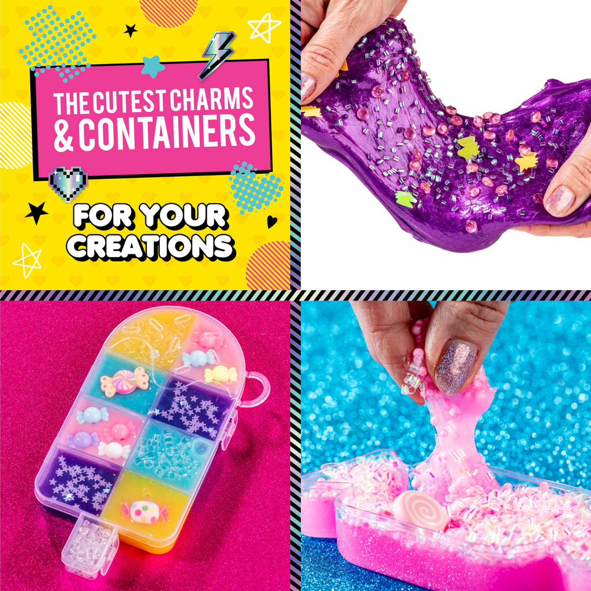 YOLO Unicorn Candy Craze Slime Kit - DIY Slime Making Set for Girls 8-12 with 40+ Magical Add-ins, Glitter & Cloud Slime Supplies YOLO Attitude