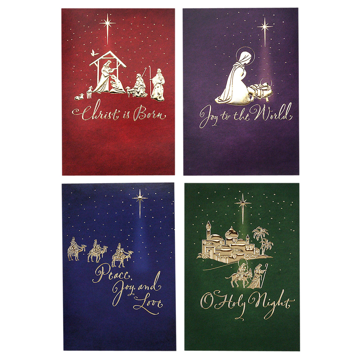 Hallmark Image Arts Religious Boxed Christmas Cards Assortment (4 Designs, 24 Christmas Cards with Envelopes) Hallmark