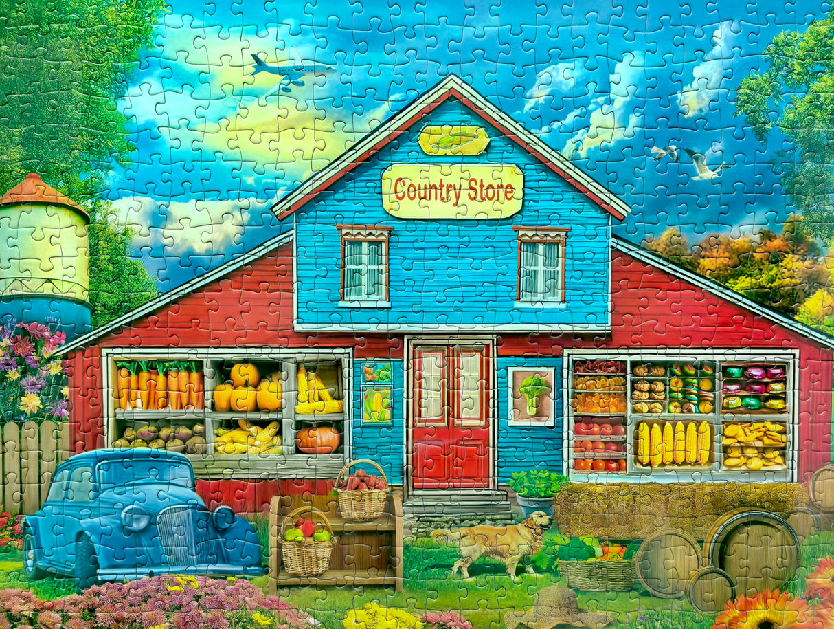 500 Piece Puzzles for Adults - Jigsaw Puzzles - Country Store Kribin