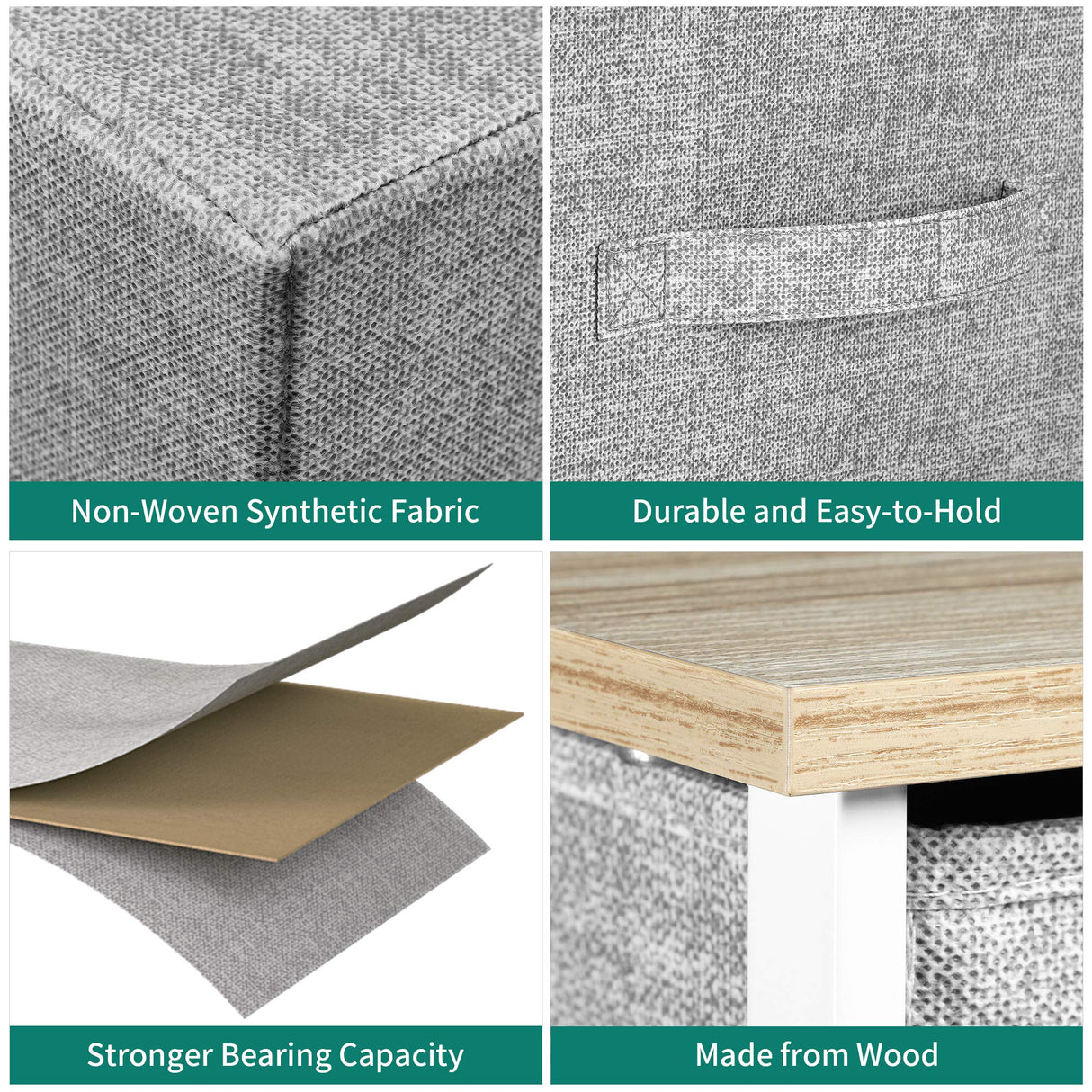 YITAHOME Dresser for Bedroom, 7 Drawers Fabric Dresser, Organizer Unit for Living Room, Hallway, Closets - Sturdy Steel Frame, Wooden Top & Easy Pull Fabric Bins YITAHOME