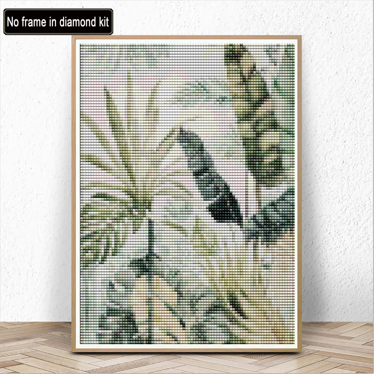 Kaliosy 5D Diamond Art Kits for Adults Plantain Leaf Grass by Number Kits, Diamond Painting Art Plants DIY Full Drill Crystal Craft Cross Stitch Embroidery Decoration (12x16 inch) 30x40 cm Kaliosy