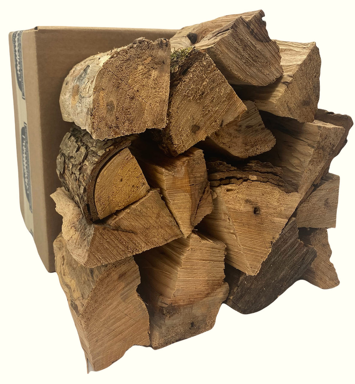 Carolina Cookwood Pecan Smoking Wood Logs for Wood Fired and Charcoal Smoker Grills - Large 6-in. Hardwood Splits, 12-17 lbs., 675 cu. in. Naturally Cured Smoker Wood Carolina Cookwood