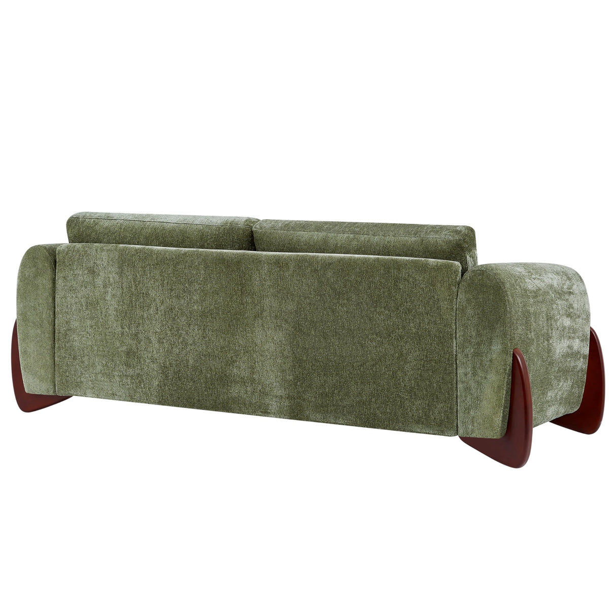 Christopher Knight Home Taki 89 Inches Sofa Couch, Cozy Chenille Upholstered 3-Seater Sofa, Wood Frame Couches, Comfy Home Sofa Living Room and Office, Lounge Seating with Armrests, Olive Green Christopher Knight Home