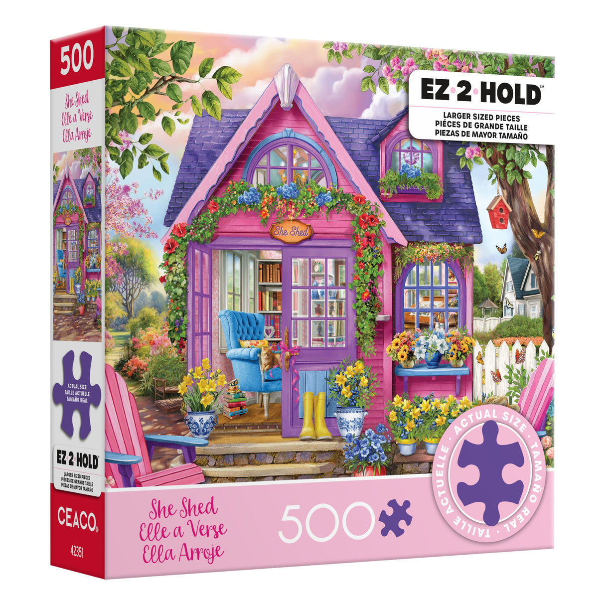 Ceaco - Chris Bigelow - She Shed - 500 Larger Sized Piece Jigsaw Puzzle Ceaco