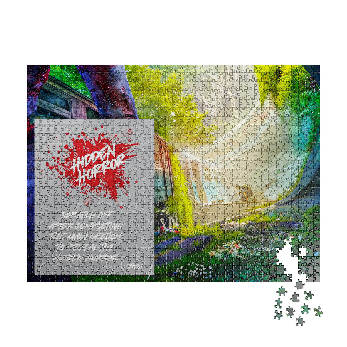 Twisted Puzzles - Hidden Horror Series: Small Distraction, 1000 Piece Adult Jigsaw Puzzle, Halloween Puzzle, A Scare for Those Who Dare Twisted Puzzles