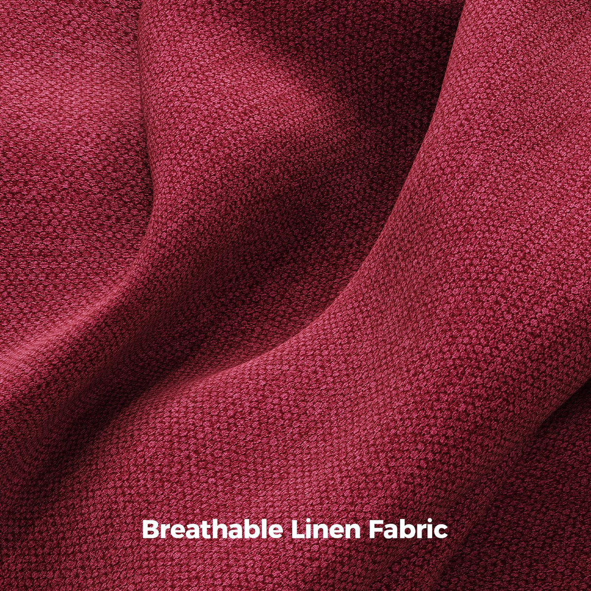 COPIAE 91 Inch Lawson Sofa with Extra Deep Seats Oversize, Mid-Century 3-Seat Sofa Couch, for Living Room, Apartment, Lounge, Red COPIAE