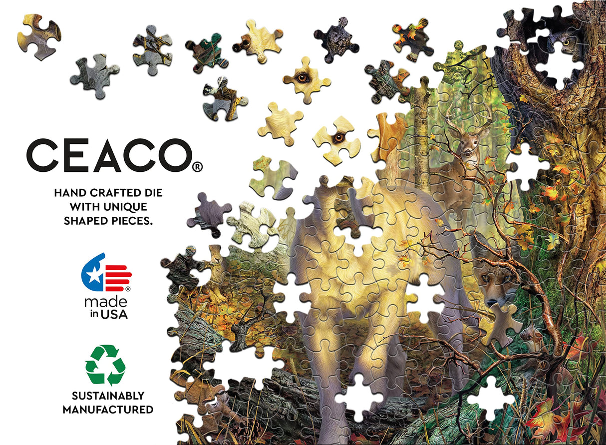 Ceaco - Mark Fredrickson - Yellow Lab - 500 Piece Jigsaw Puzzle Ceaco