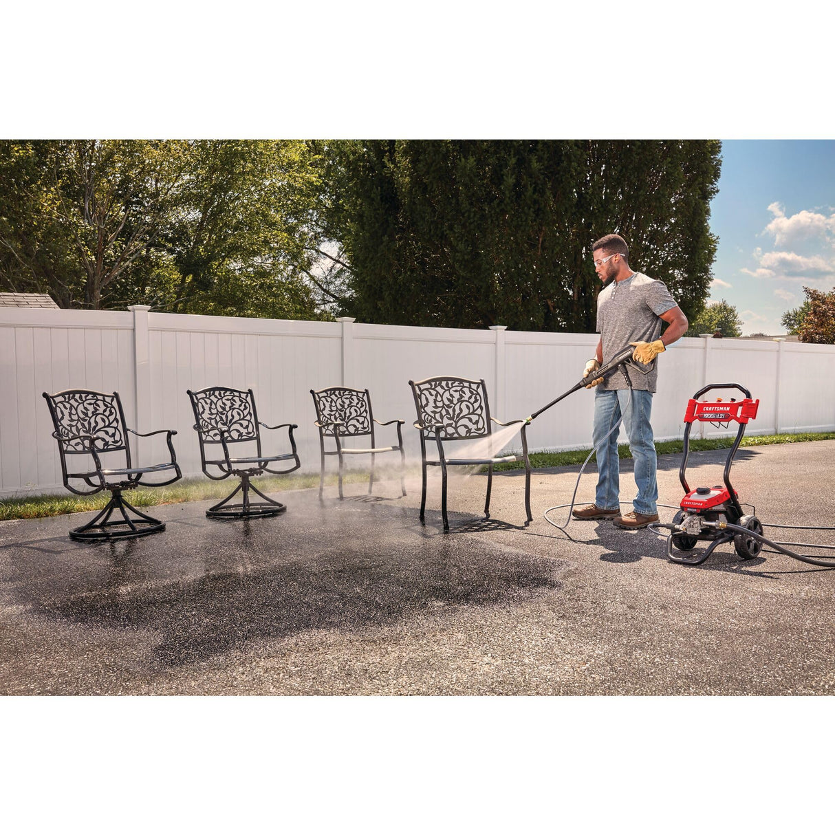 CRAFTSMAN Electric Pressure Washer, Cold Water, 1900 -PSI, 1.2-GPM, Corded (CMEPW1900) CRAFTSMAN