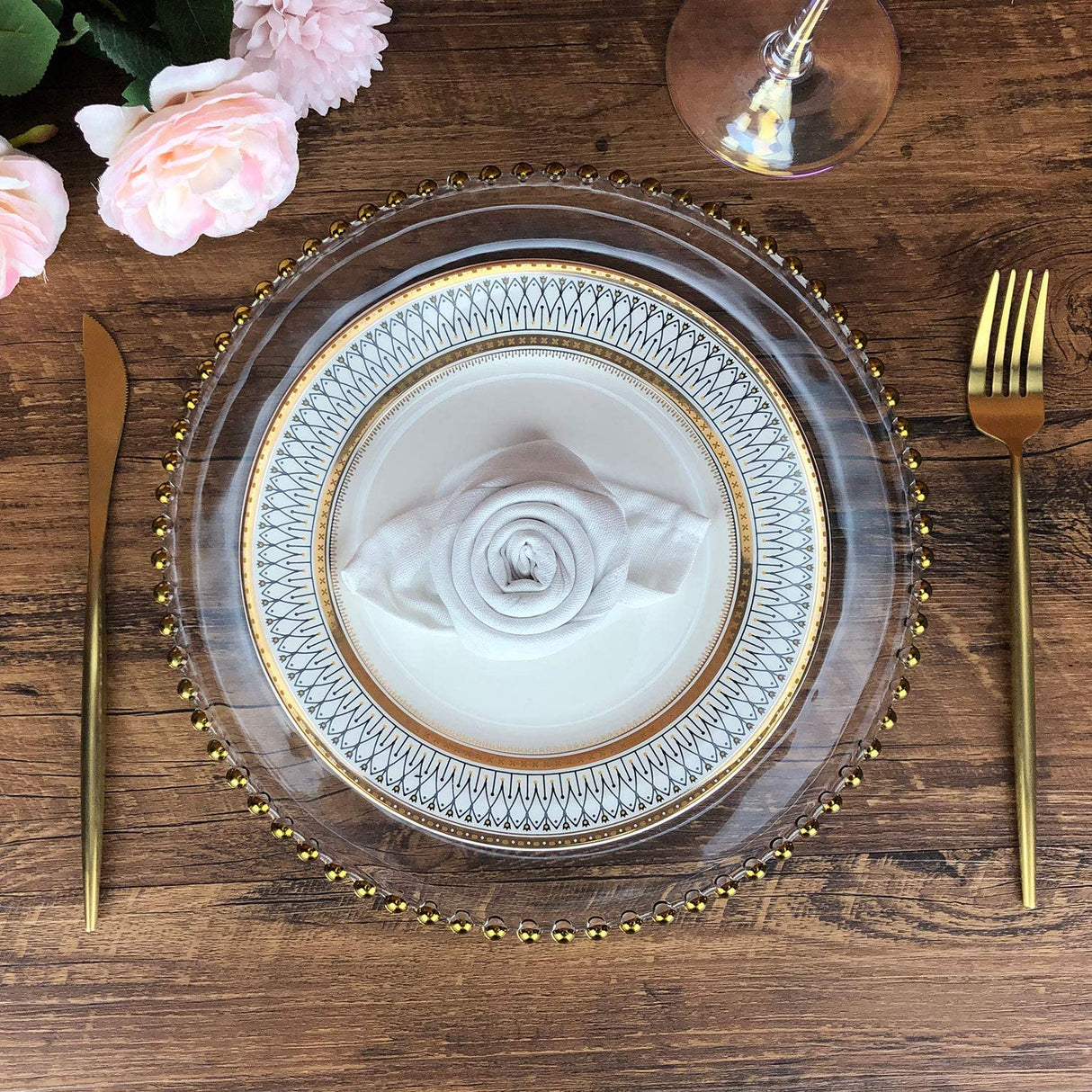 INFEI Solid Color Cotton Linen Blended Thin Dinner Cloth Napkins - Set of 12 (40 x 40 cm) - for Events & Home Use (White) INFEI