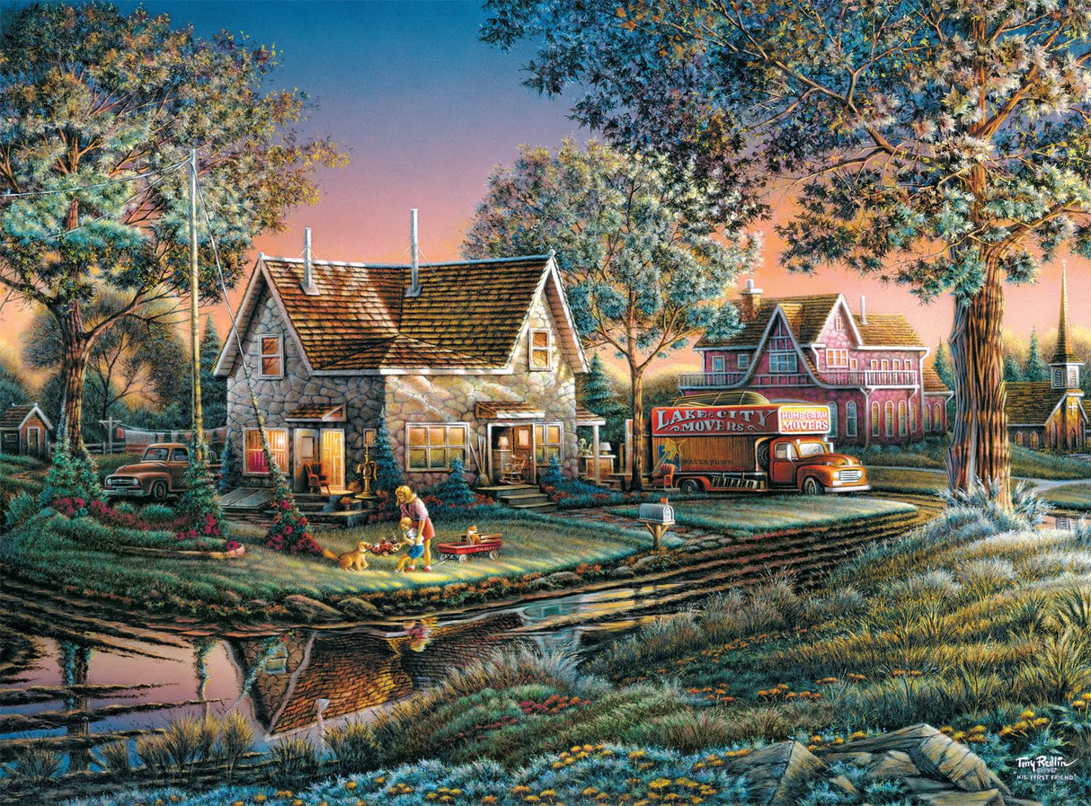 Buffalo Games - Terry Redlin - His First Friend - 1000 Piece Jigsaw Puzzle for Adults Challenging Puzzle Perfect for Game Nights - 1000 Piece Finished Size is 26.75 x 19.75, Large Buffalo Games