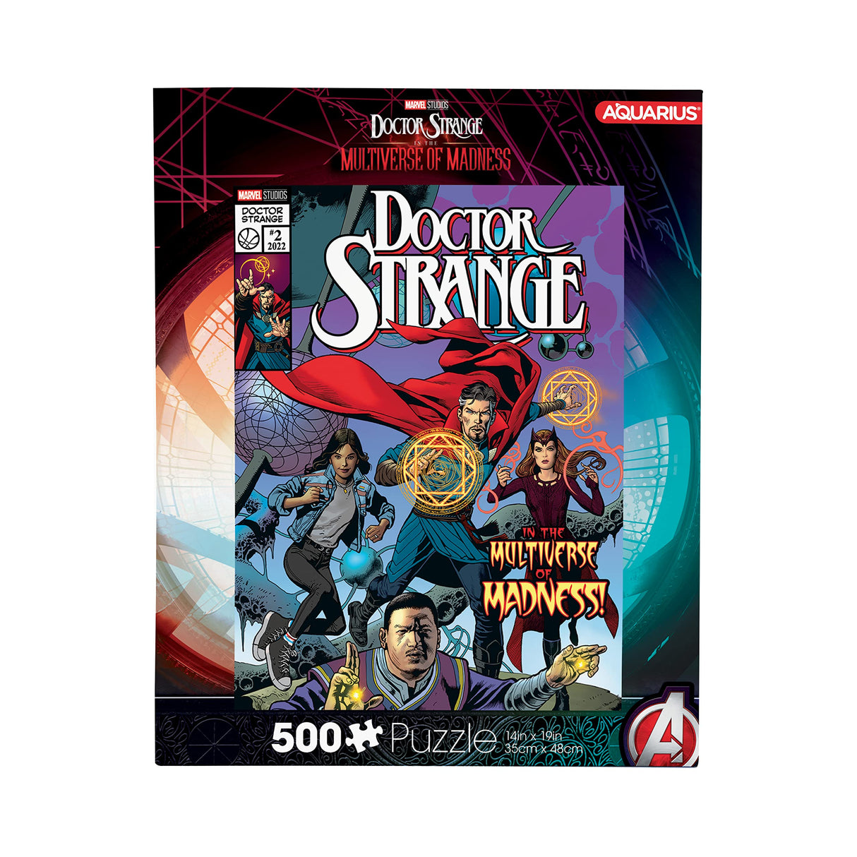 AQUARIUS Marvel - Doctor Strange (500 Piece Jigsaw Puzzle) - Glare Free - Precision Fit - Officially Licensed Marvel Comics Merchandise & Collectibles - 14x19 Inches AQUARIUS