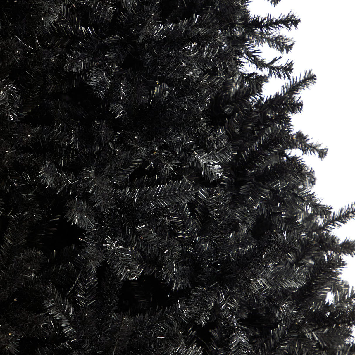 Nearly Natural 10ft. Black Artificial Christmas Tree with 950 Clear LED Lights and 3056 Tips Nearly Natural