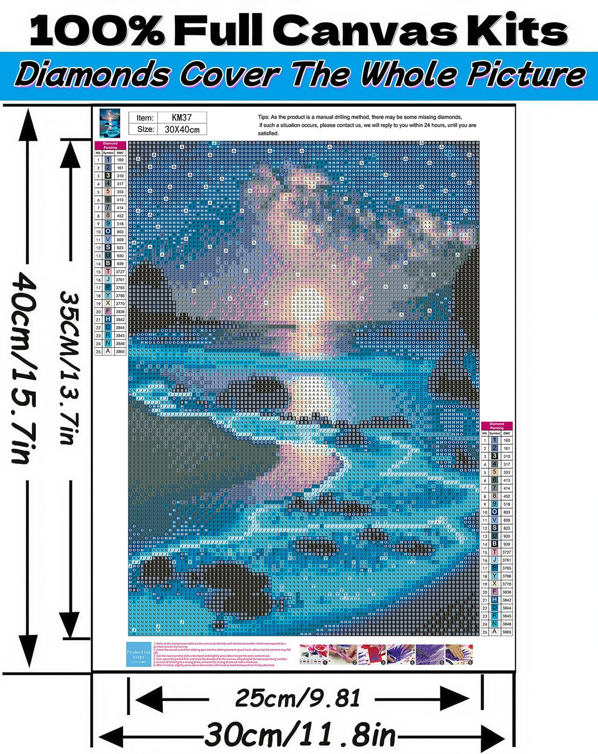 Moonlight Beach 5D Diamond Art Kits for Adults Beginners,Seaside Moon DIY Full Round Drill Diamond Painting Kits, Paint by Diamonds Dots Gem Art Crystal Easy,Home Wall Decor 12X16 Inch Acelii