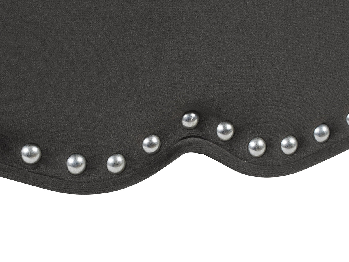 Jennifer Taylor Home Legacy Camelback Sofa Nail head Accents, Dark Charcoal Grey Jennifer Taylor Home