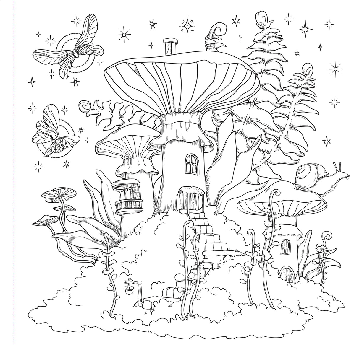 Enchanted Kingdom Adult Coloring Book (31 one-sided designs on thick paper) (Artist's Coloring Books) PETER PAUPER PRESS