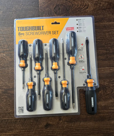 ToughBuilt 8 pc. Pro Screwdriver Set - TB-H5S8-A