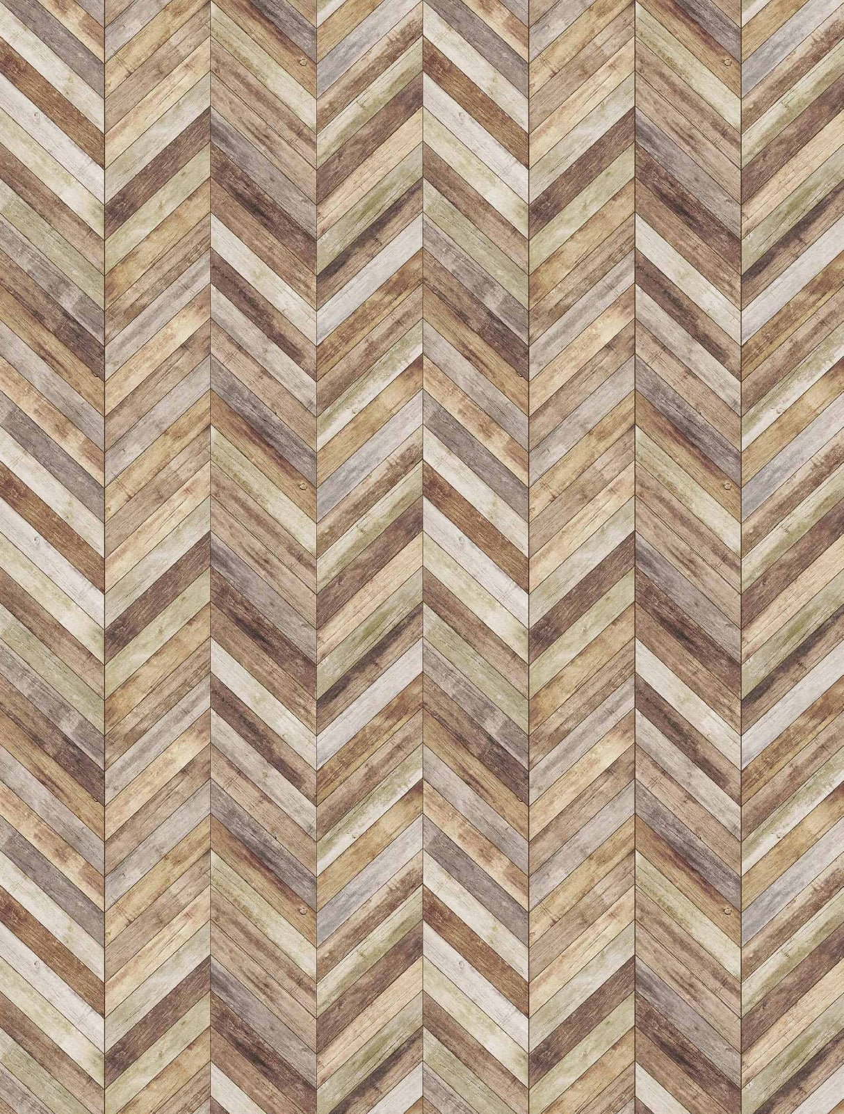 Meihodan Handpainting Peel and Stick Wallpaper Herringbone Wood Panel Self-Adhesive Prepasted Wallpaper Wall Mural 17.7in x 9.8ft Meihodan