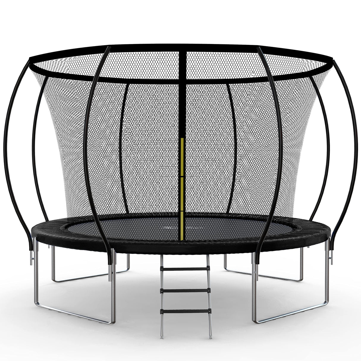 Simple Deluxe Recreational Trampoline with Enclosure Net 14FT Wind Stakes- Outdoor Trampoline for Kids and Adults Family Happy Time, ASTM Approved -Black 14FT Simple Deluxe