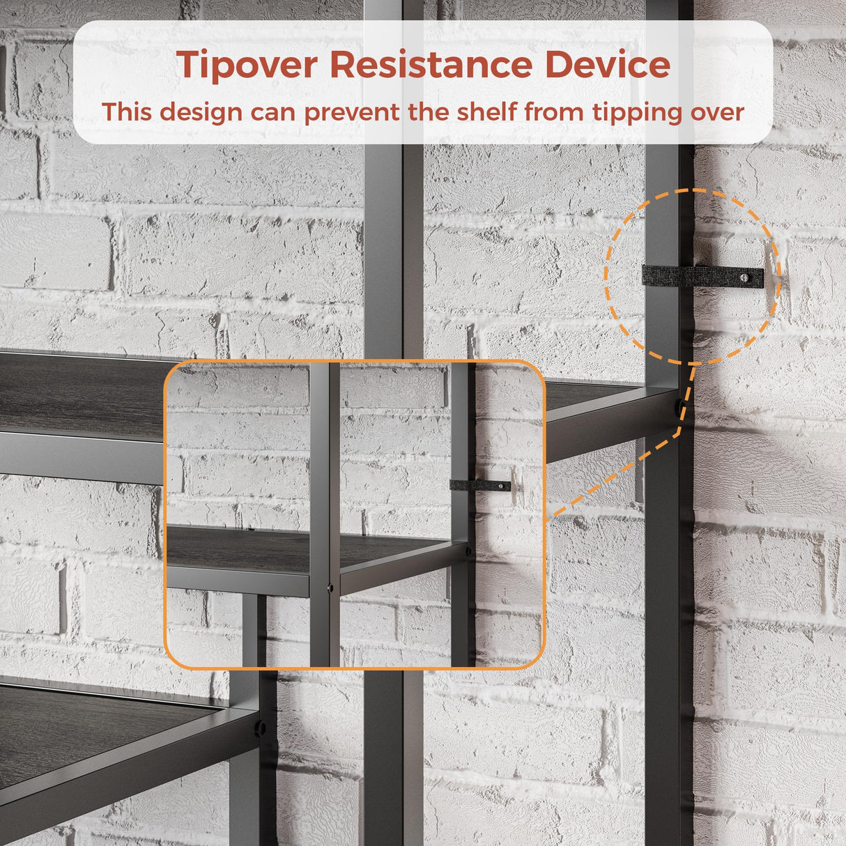 IRONCK Bookshelves and Bookcases, 71inch 6 Tiers Tall Bookcase with Storage Cabinet, 35.4in Wide Book Shelf with Doors and Adjustable Shelves, Industrial Bookshelf for Home Office, Living Room IRONCK